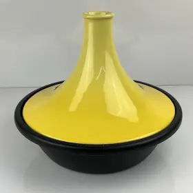 25138354260422 Le Creuset Cast Iron And Stoneware Tagine Large - 35cm / 4.5l Never Used