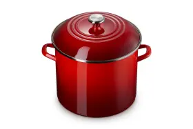 56000981060251 Le Creuset Enamel On Steel Traditional Stockpot 16 Qt. Cerise Red
