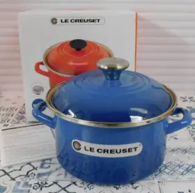 56002020200241 Le Creuset Enamel On Steel 3.8 Quart Petite Stockpot Marseille - New