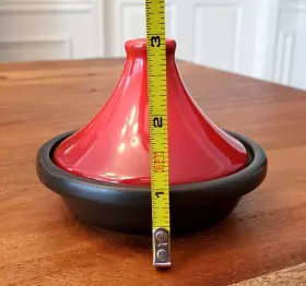 Le Creuset 630870155663 Mini Petite Stoneware Tagine Cerise Red 3.5 Oz
