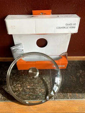 Le Creuset 630870157674 Glass Lid Couvercle Verre With Stainless Steel Knob 11 Inch/28 Cm Nib