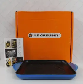 L2127-2467 Le Creuset Signature Cast Iron 9.5 Inch Square Grill Pan Marseille - New