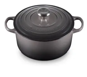 Ls2501-247fss Le Creuset Signature Cast Iron Dutch Oven 4.5 Quart Oyster Grey New