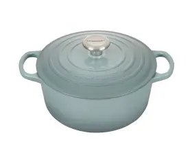 Ls2501-26717ss Le Creuset Signature Cast Iron 4.5 Quart Round Dutch Oven Sea Salt