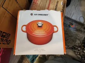 Ls25012816ss Le Creuset 460 Signature Cast Iron Dutch Oven 7-1/4 Quart Nwob Matte Black