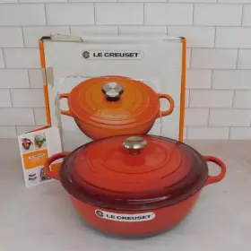 Ls2514-3267ss Le Creuset Signature Cast Iron 7.5 Quart Chefs Oven Cerise
