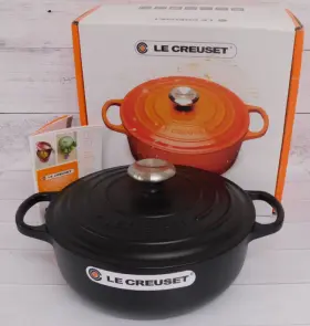 Ls2598-2420ss Le Creuset Signature Cast Iron 3.5 Quart Sauteuse Oven Licorice Matt Black
