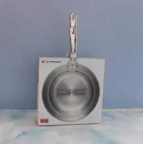 Sspi4202 Le Creuset Tri-ply Stainless Steel 8 And 10 Inch Fry Pan Set - New