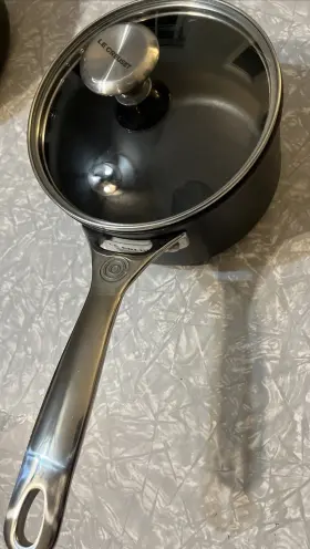 Tnsp1200-16 Le Creuset Toughened Nonstick Pro Saucepan With Glass Lid 2 Qt