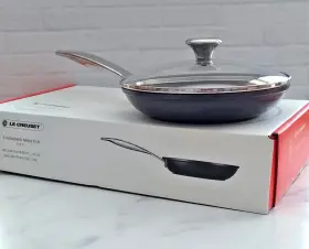 Tnsp2200 Le Creuset Toughened Nonstick Pro 8-inch Fry Pan With Glass Lid New