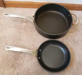 Tnsp2400-28 Le Creuset Toughened Nonstick Pro Deep Fry Pan 26 Cm 8 In Set