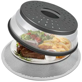 Ldgl002 Lekdrok Microwave Food Cover With Mat 12 Inch As Bowl Holder For Splatter