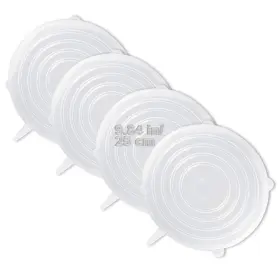 Lele Life 448182437032 4 Pack Same Size Silicone Stretch Lids Thicker Reusable Sturdy Cont