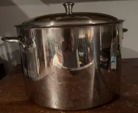 0186 Letang & Remy And Stock Pot Lid France Cookware