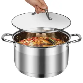 Pot-10 Leugwakn 011655118400 Stainless Steel Stock Quart Pot-stockpots With Lid -soup Pot-