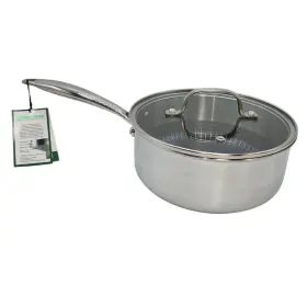 Lexi Home 860002061771 Ceramic Coated Tri-ply Stainless Steel 2.7 Quart Saucepan Cookware And Lid