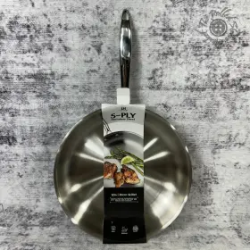 Lb6166 Lexi Home New 5-ply Stainless Steel 12 In Skillet Frying Pan Induction Lb6166 Lexi Home New 5-ply Stainless Steel 12 In Skillet Frying Pan Induction