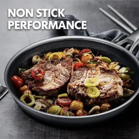 Ligtspce 784365472411 Non Stick Frying Pans 12 Inch With Lid Hybrid Nonstick