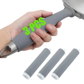 Lmsm 762503562460 3 Pcs Silicone Pot Handle Cover Heat Resistant Cast Iron Retrac