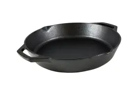 Lodge 075536300061 12 Inch Pre-seasoned Cast Iron Skillet - Dual Assist Handles Use In T