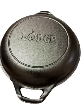 L8dd3 Lodge 075536361802 Logic Cast Iron Double Dutch Oven Extra Deep Lid 5 Quart- No Box