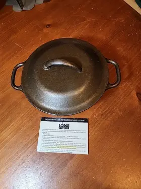 2ps2 Lodge 2sp2 2 Quart Cast Iron Serving Pot Dutch Oven &lid Open Fire Cooking Camping