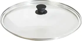 Lodge 313050120162 Round Tempered Glass Lid - Versatile For 15 Inch Skillets Pans