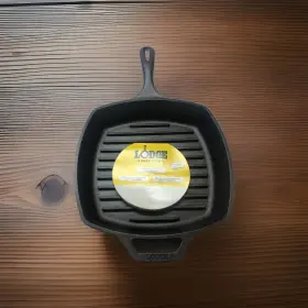 Lodge 313101641691 Cast Iron Square Grilling Pan 10.5 Inch