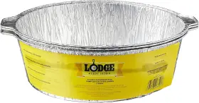A12f3 Lodge 445024953964 12-inch Aluminum Foil Dutch Oven Liners 3-pack Silver