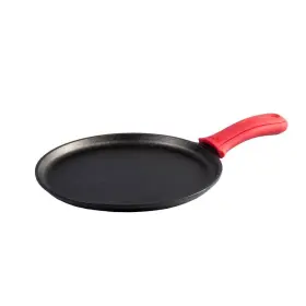 714131 Lodge 10.5 Inch Cast Iron Round Griddle Nonstick Oven Safe 550 F Made In