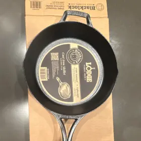 Bl96sk Lodge Blacklock Cast Iron Non-stick Skillet Black Easy To Clean Flat-bottomed
