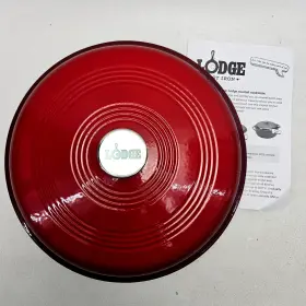 Ec7d33 Lodge Lid For 7.5 Quart Caribbean Island Spice Red Dutch Oven Cast Iron Enameled