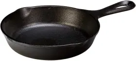 L3sk3plt Lodge 6-1/2 Inch Cast Iron Pre-seasoned Skillet Signature 6.5 Black