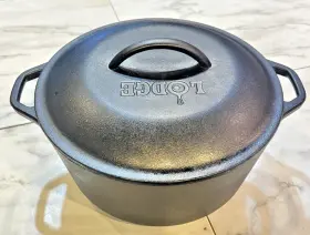 L8dol3 Lodge 5 Quart Dutch Oven With Cast Iron Lid