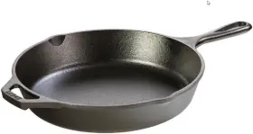 L8sk3plt Lodge 10.25 Inch Cast Iron Skillet Pre-seasoned Frying Black