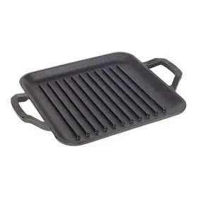 Lc11sgp Lodge Cast Iron 11 Inch Ftchef Styleft Square Grill Pan