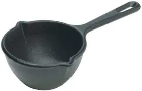 Lmp3 Lodge Cast Iron Melting Pot Pre-seasoned 15-ounce Black
