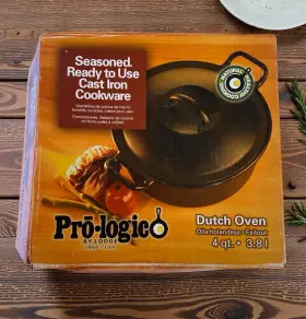 P10d Lodge Pro Logic Pro-logic Cast Iron Dutch Oven 4 Quart Usa Made Retired Htf New In Box