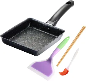 16783510434664 Loqjss Tamagoyaki Pan Non Stick Japanese Omelette-pan Cast Iron Rectangle Tamago