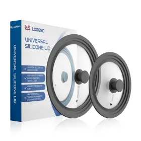 Sup-lid2026gr-01 Lsr Loreso Universal Lid For Pots Pans And Skillet Size 7 7.5 8 8.5 9 9.5 10 10.5 11