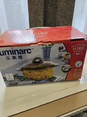 Db4b021104od6n3c7d Luminarc Vitro Amber Glass Cooking Pot Withlid