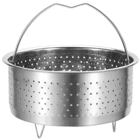 Adv18z1yak658341fd2 Luxshiny Vegetable Steamer Basket Stainless Steel Dumpling Food Steaming Bask