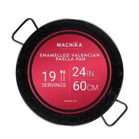Machika B08bg6ntwc Enamel Paella Pan Skillet For And Rice Recipes