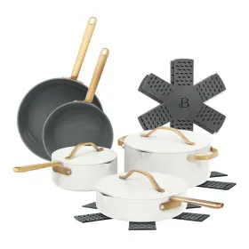 19916 Made By Gather Beautiful 12-piece Ceramic Nonstick Cookware Set With