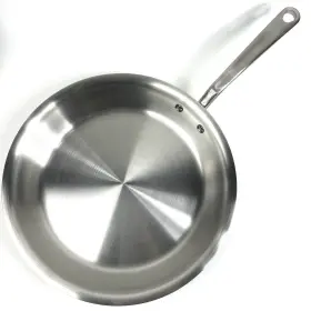 Cook-12-fry-iss Made In Cookware - 12 Inch Stainless Steel Frying Pan 5 Ply Clad