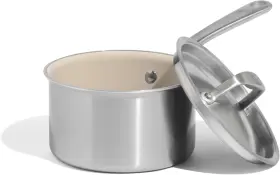 Cook-2l-sce-icc Made In Cookware - 2 Quart Ceramic Non Stick Saucepan With Lid 5-ply Stainless Cl Cook-2l-sce-icc Made In Cookware - 2 Quart Ceramic Non Stick Saucepan With Lid 5-ply Stainless Cl
