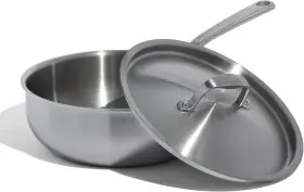 Cook-3l-sauce-iss Made In Cookware - 3 Quart Stainless Steel Saucier Pan 5 Ply Clad