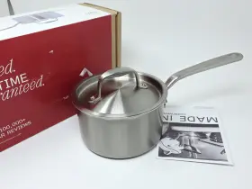 Made In Cookware 810142774116 Stainless Steel Saucepan 2 Quart Silver