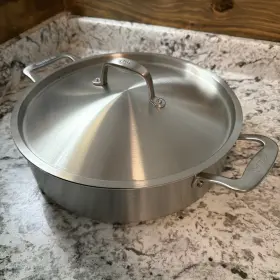 Rc12-6qt Made In Stainless Clad 6 Quart Rondeau Ind/ele/gas With Lid Steel Rc12-6qt Made In Stainless Clad 6 Quart Rondeau Ind/ele/gas With Lid Steel