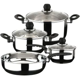 01bxpract07 Magefesa Practika Stainless Steel Cookware Set 7 Pieces Includes Stockpot Stew Pot Saucep